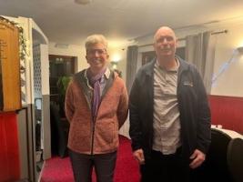 Guest Speaker Ang with club President Martyn